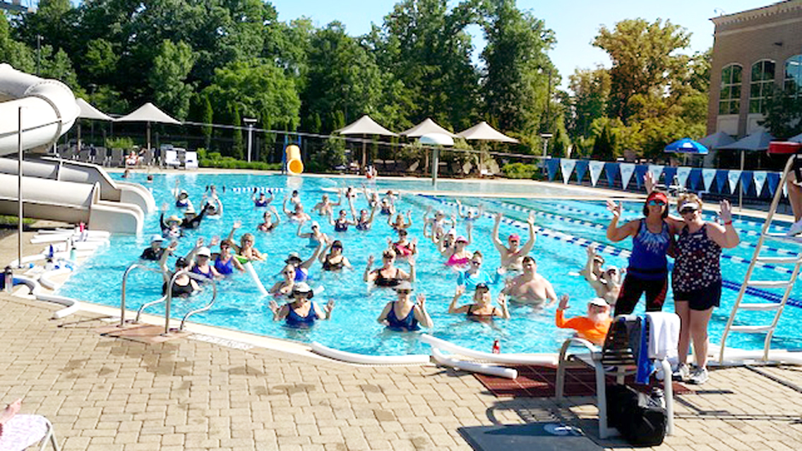 a Life Time ARORA aqua class