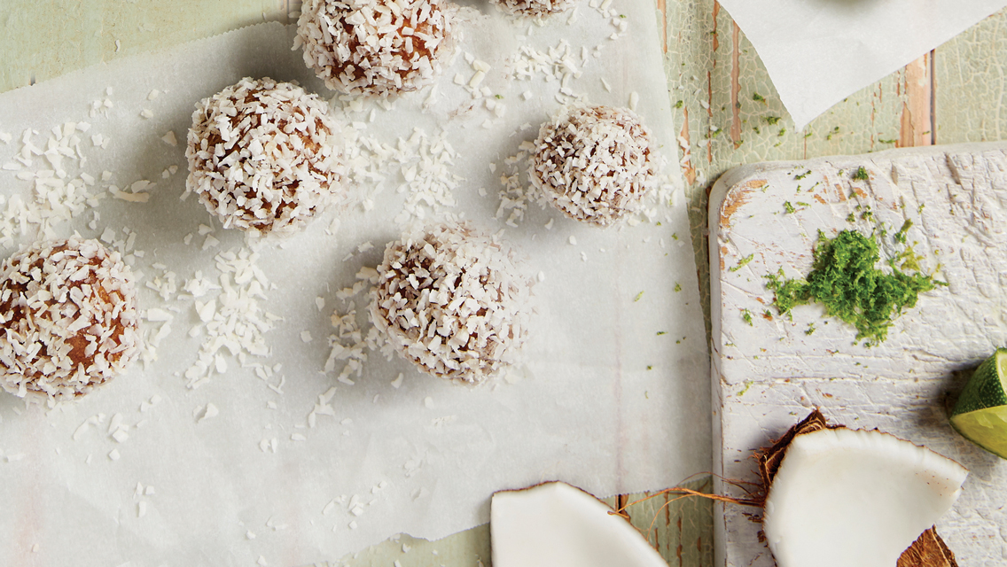 coconut-lime energy bites