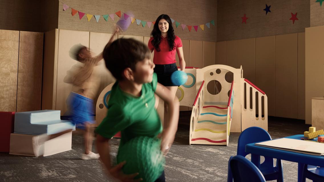 kids playing in kids academy