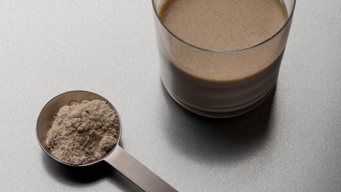 scoop of protein powder