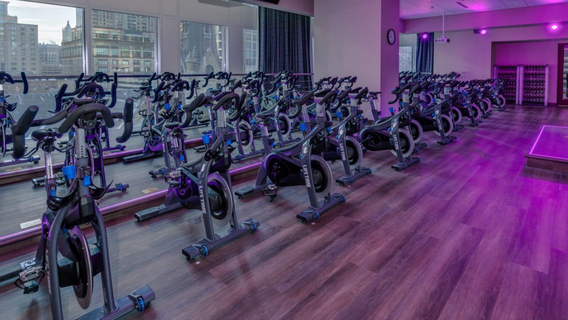 Indoor cycle studio