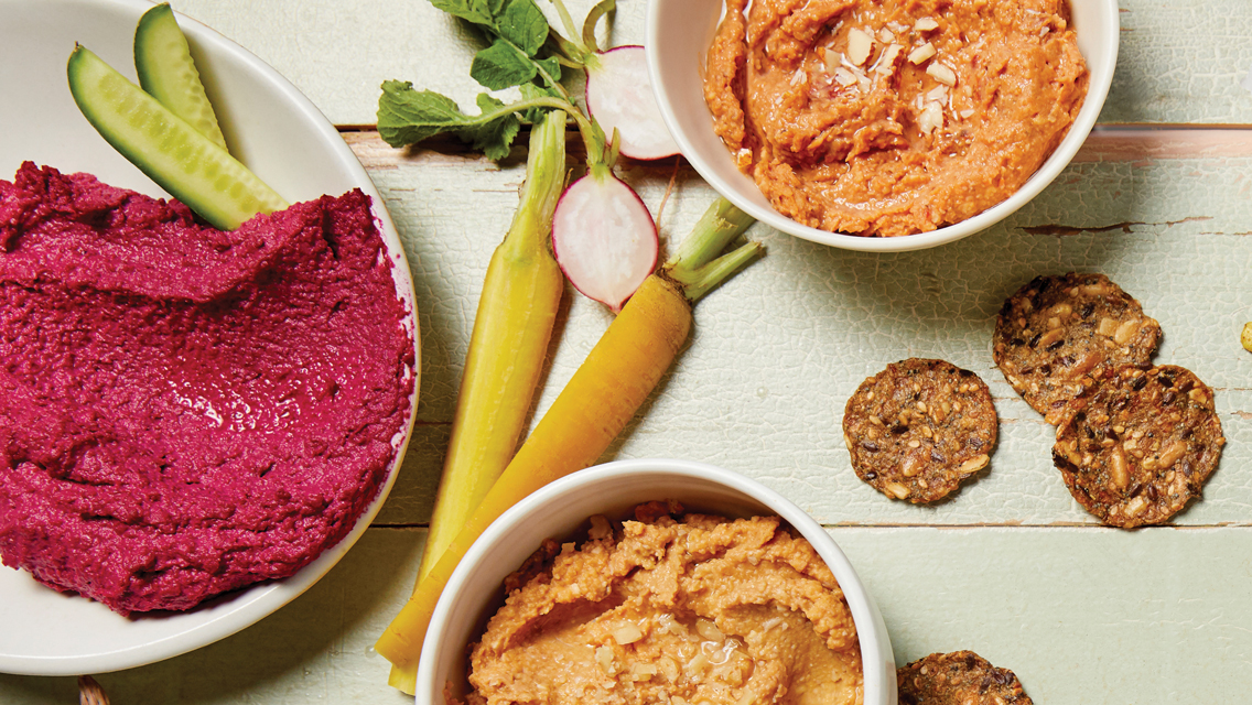 three hummus recipes