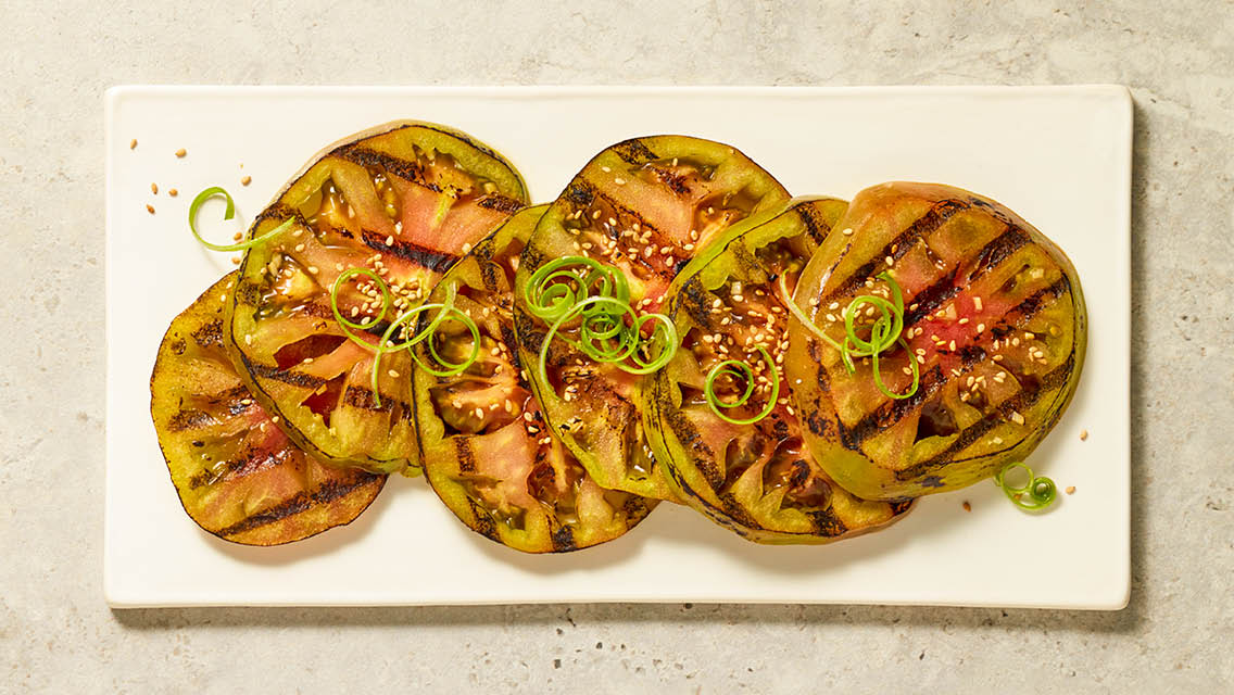 grilled green tomatoes