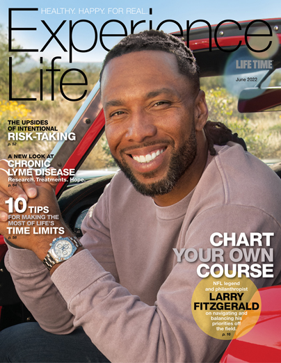 Larry Fitzgerald on the cover of Experience Life magazine