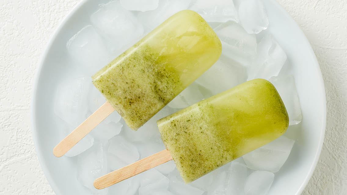 cucumber mint spa-like popsicles