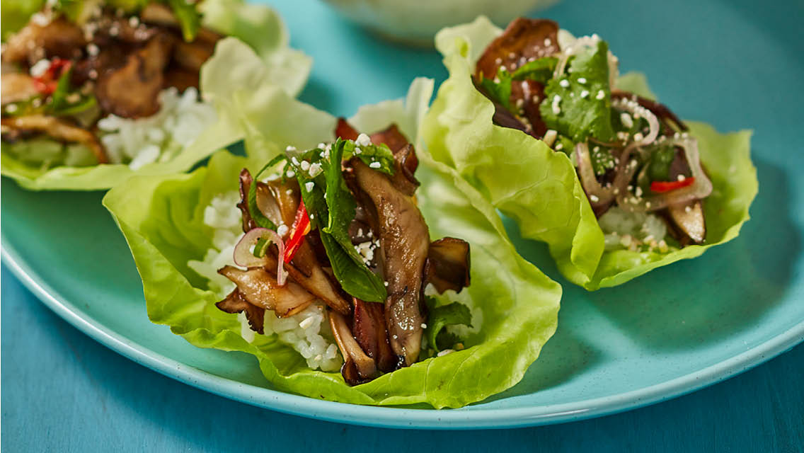 maitake mushroom larb