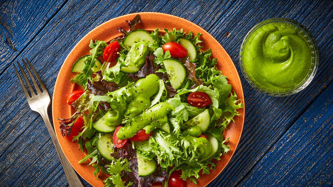 green goddess salad and dressing