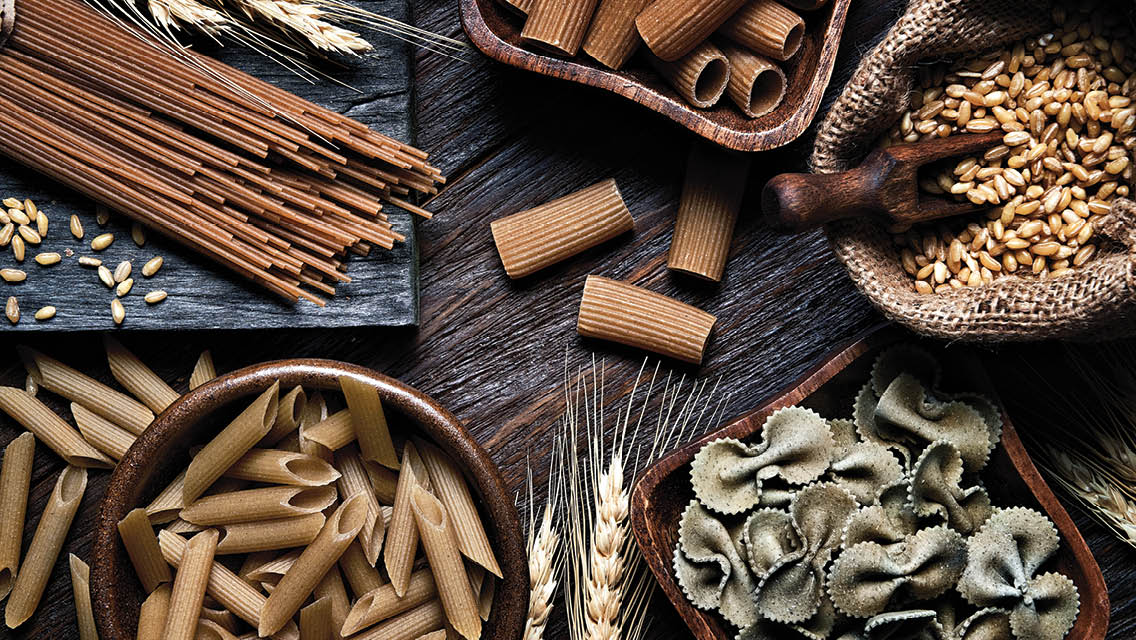 a variety of foods that are made with gluten