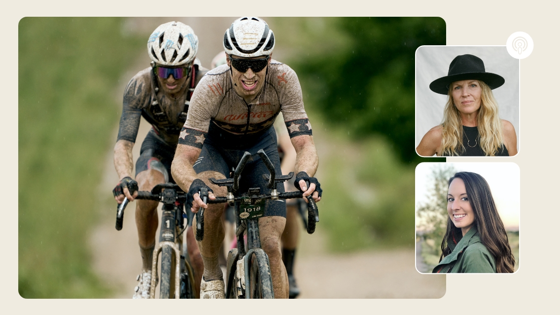 Michelle and kristi life time talks biking image