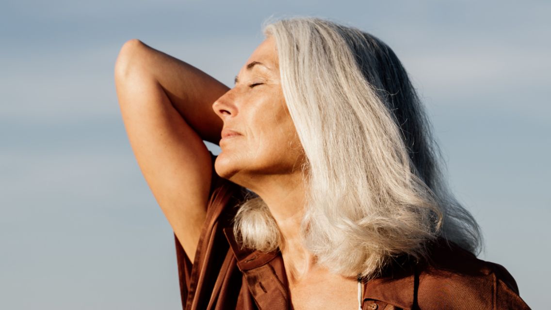 Person stretching their arm