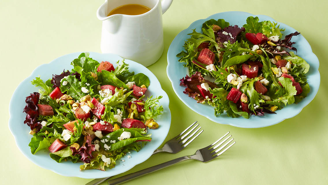 rhubarb salad