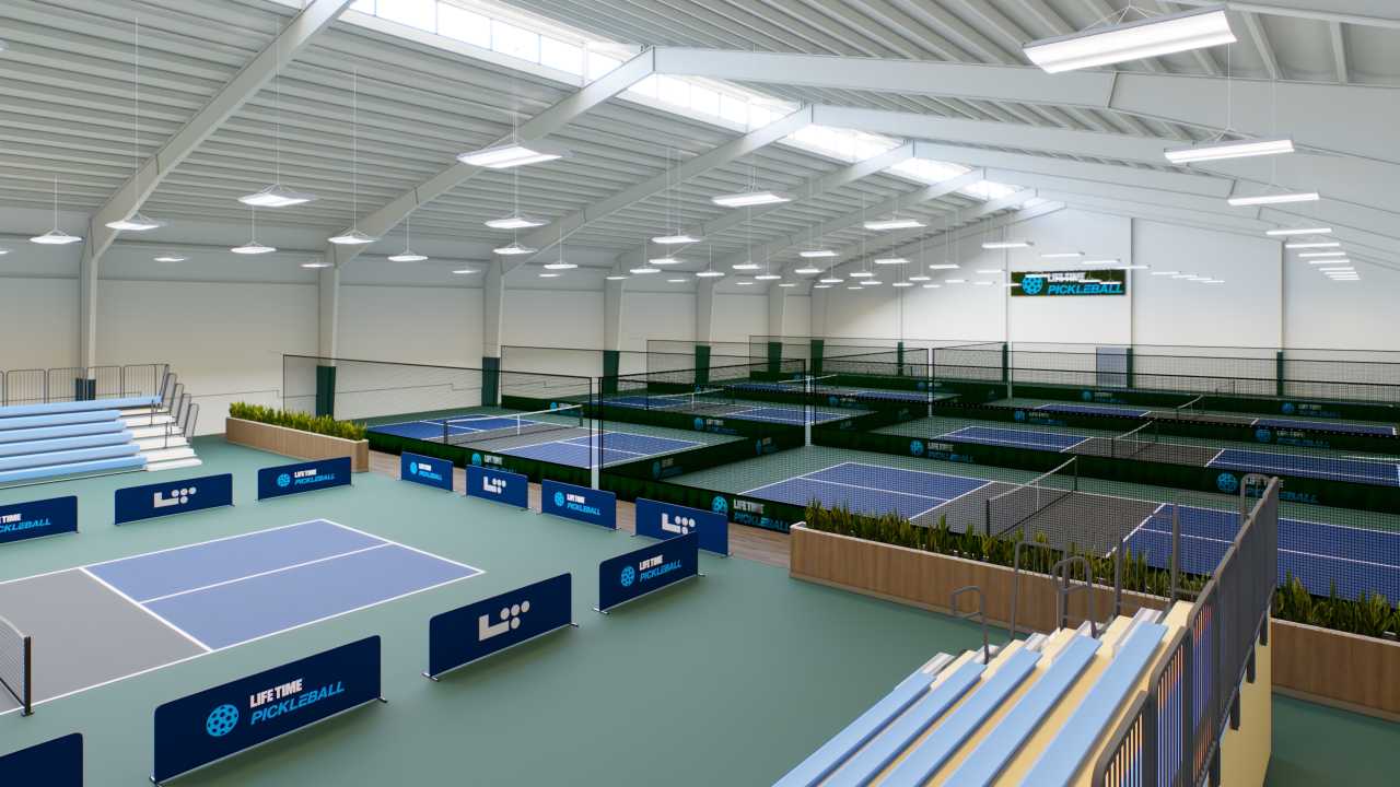 indoor pickleball courts at north shore sport and racquet