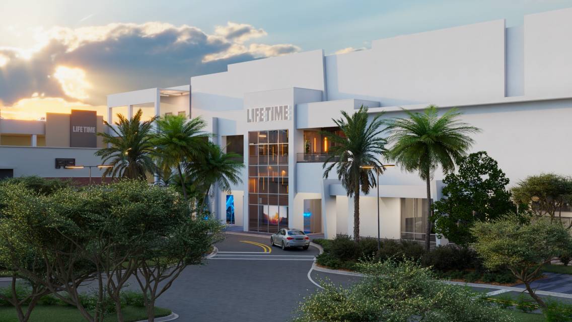 exterior of life time west boca