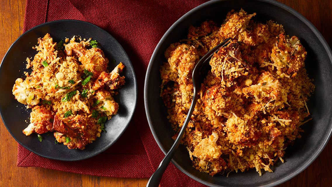 crispy cauliflower parm