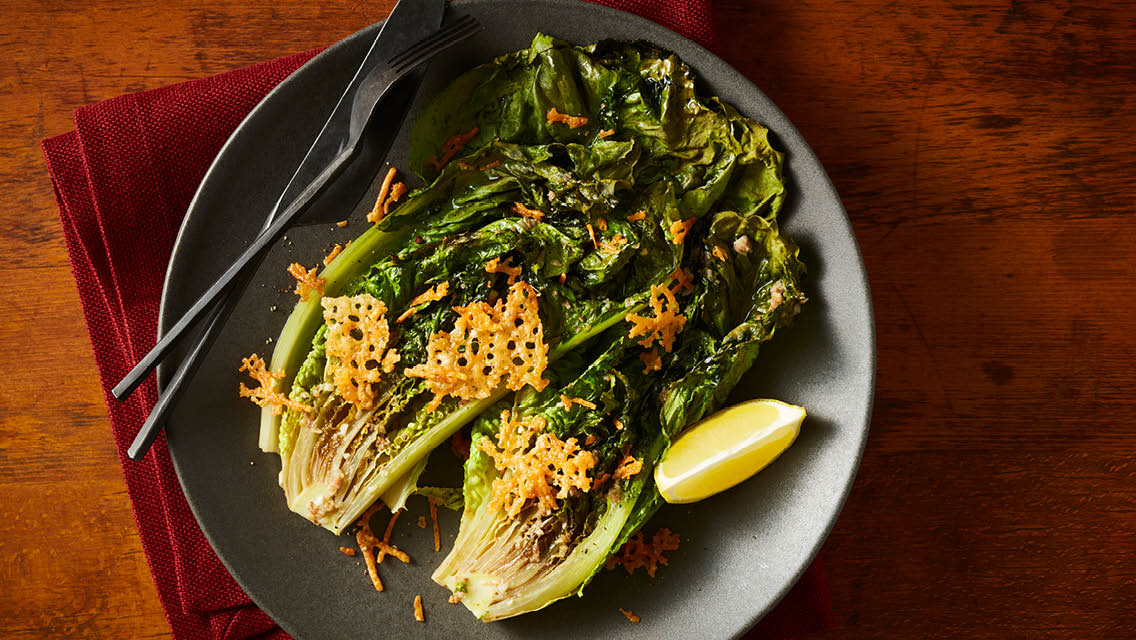 roasted romaine hearts