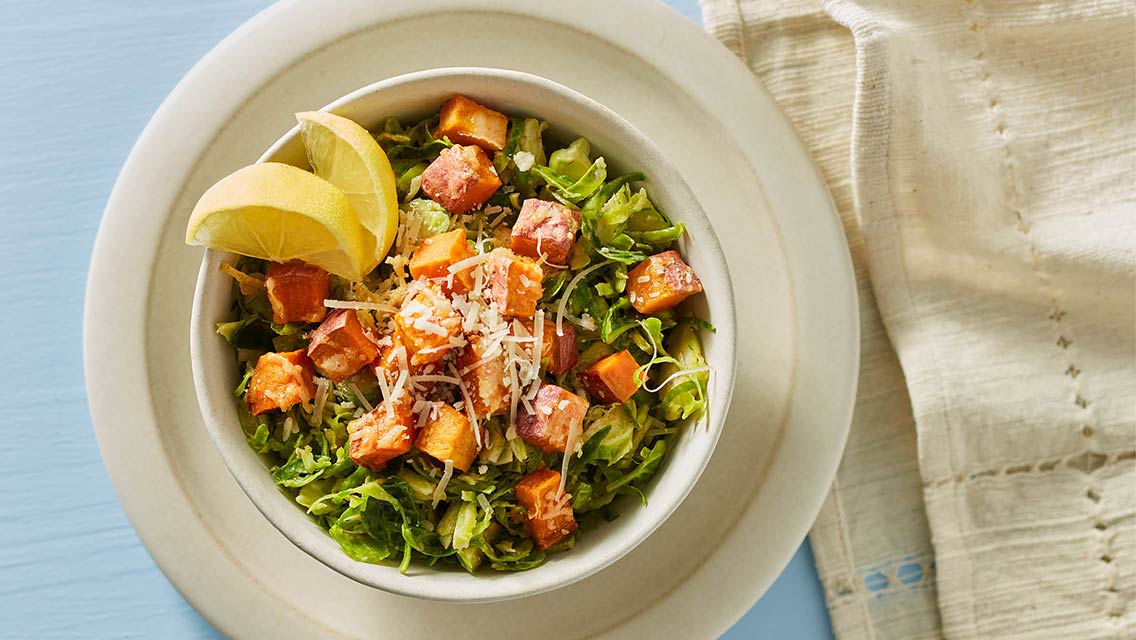 brussels sprouts caesar salad