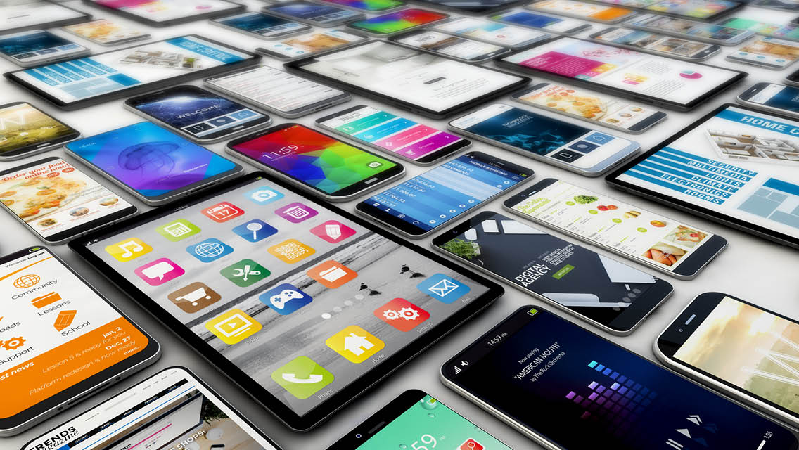 a landscape of digital devices