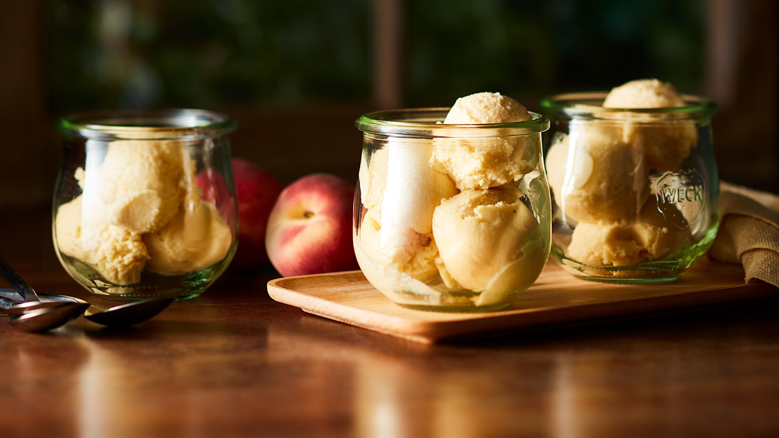 banana peach ice cream